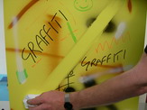 GRP Panels Graffiti Removal